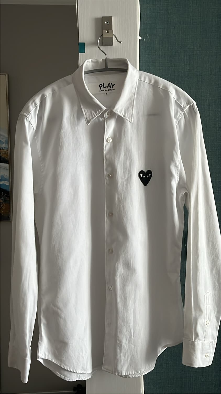 꼼데가르송 화이트 셔츠 L 100 상품이미지1