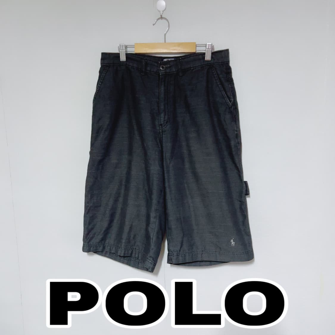 폴로랄프로렌 다크그레이 여름 공용 버뮤다팬츠 상품이미지1