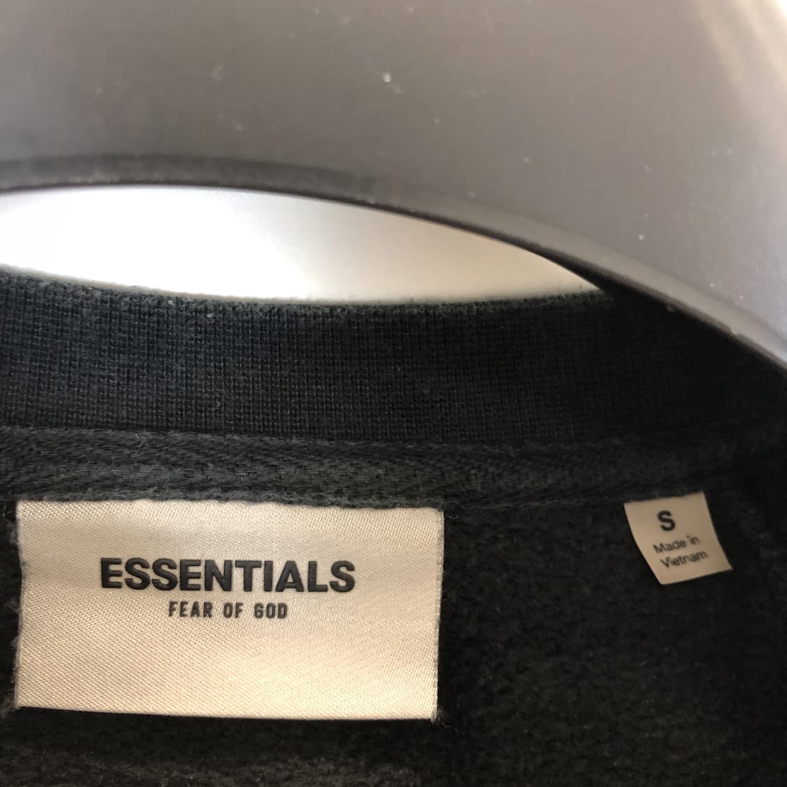 피오갓 에센셜 블랙 스웻셔츠 S 상품이미지5