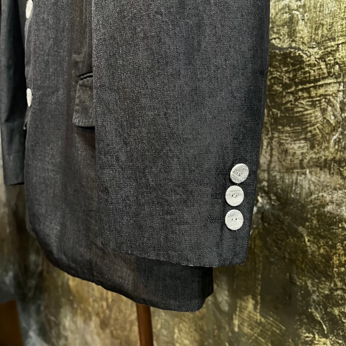 꼼데가르송 옴므 플러스 헤비 코튼 커버드 버튼 자켓 상품이미지5