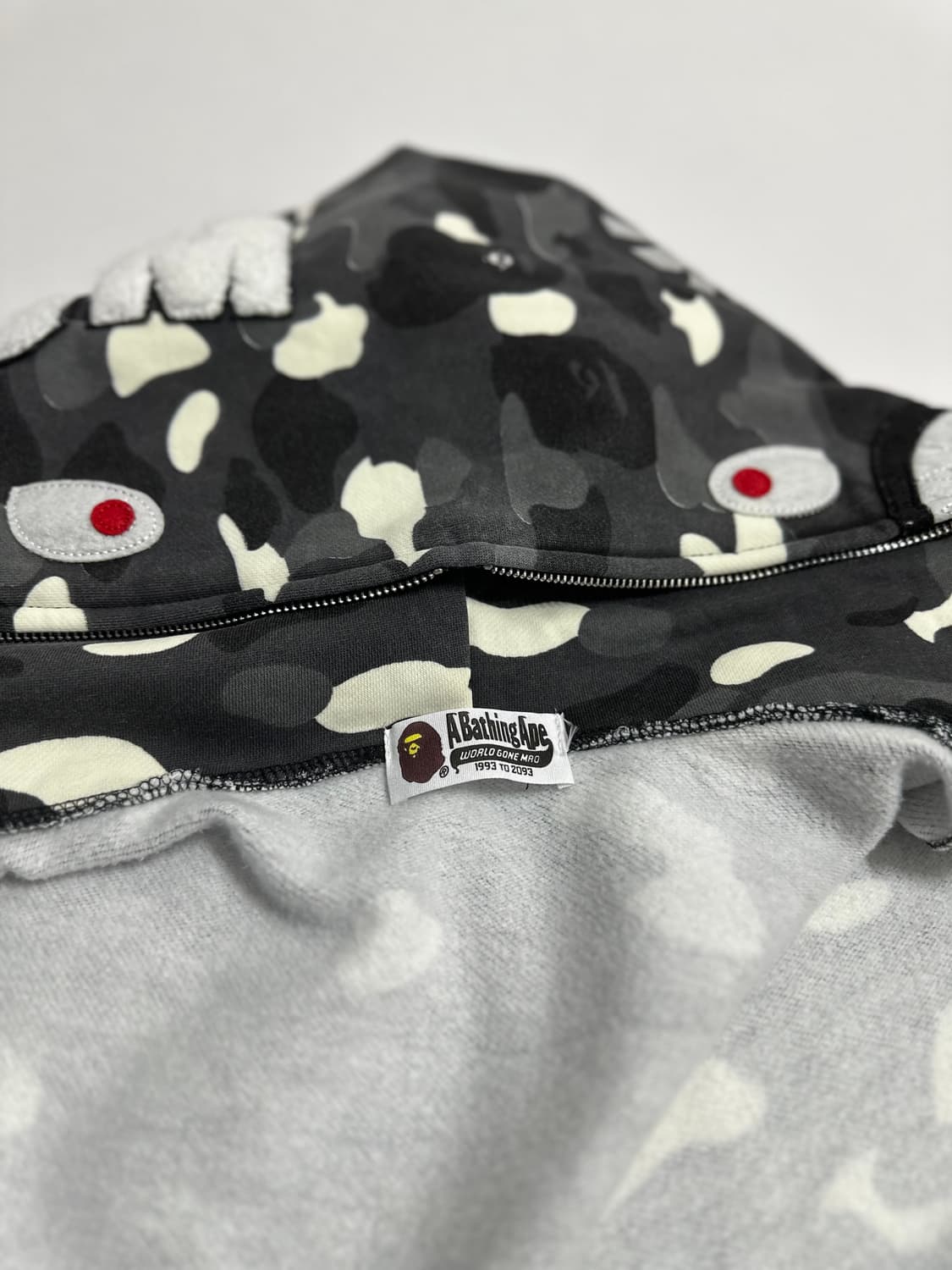 베이프 샤크 후드집업 카모 L 상품이미지4