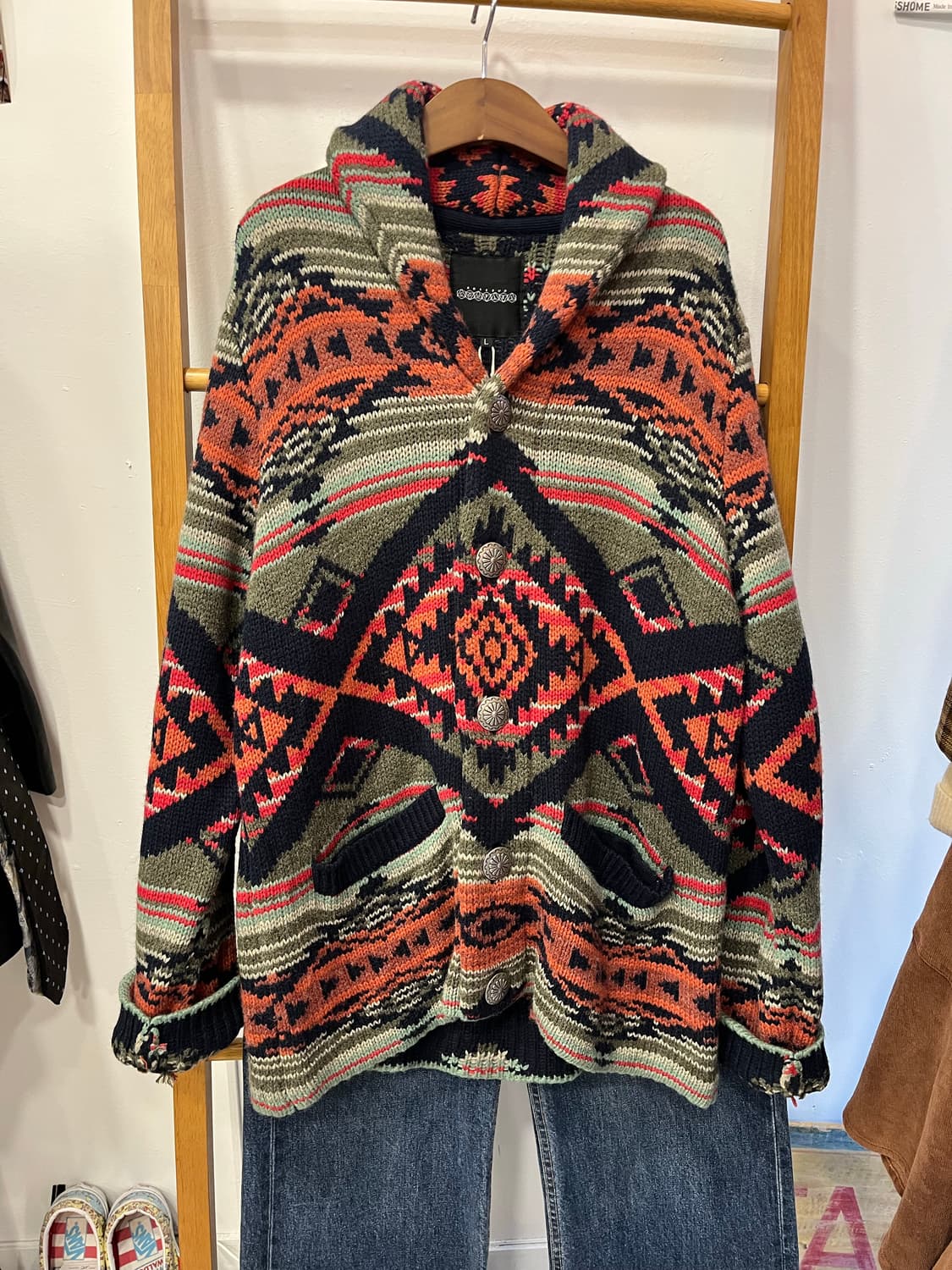 에스닉 패턴니트 가디건 상품이미지1