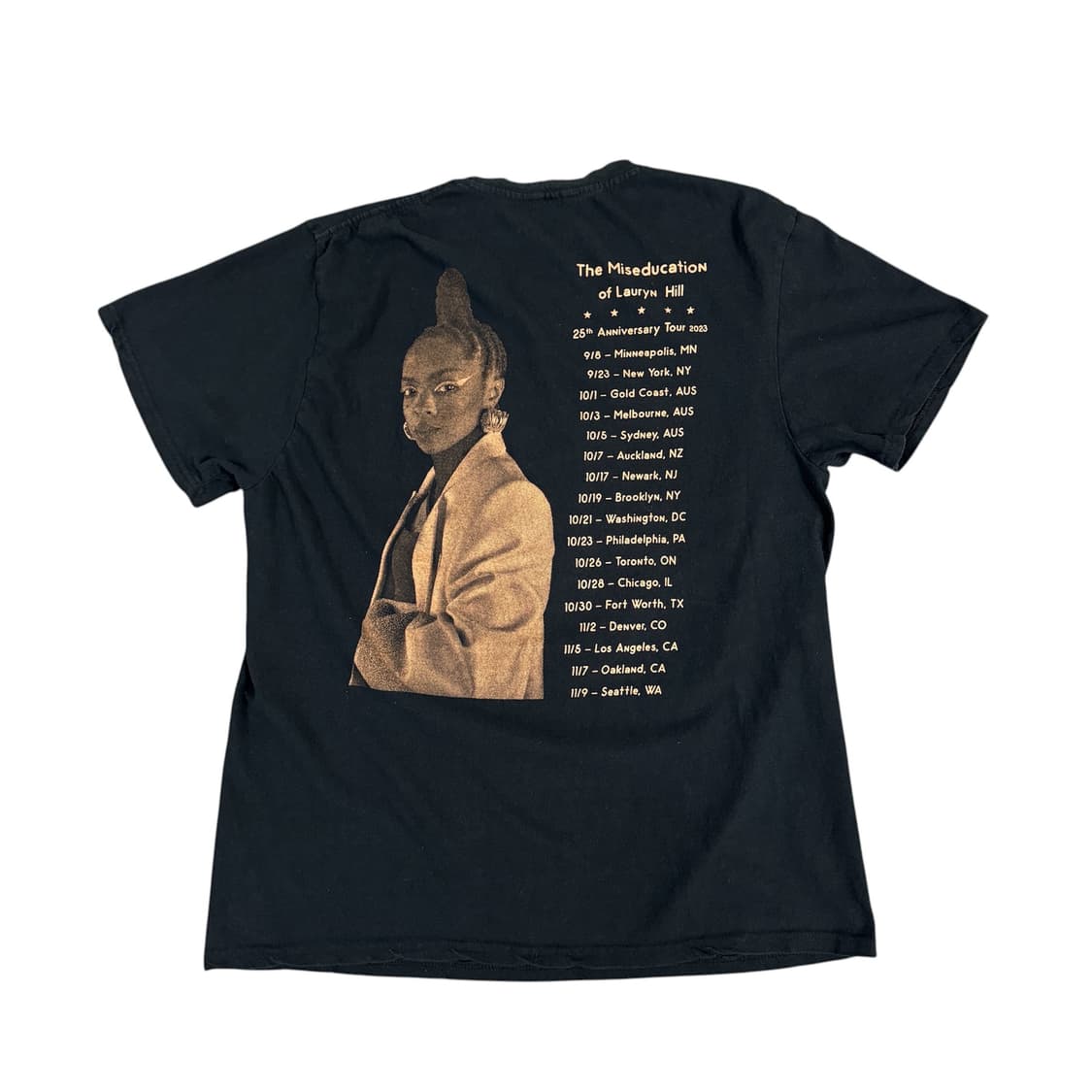2023 Lauryn Hill 로린힐 25주년 투어 티셔츠 Fugees 상품이미지2