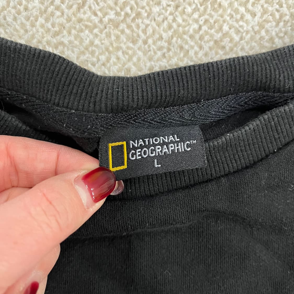 L 내셔널지오그래픽 빅로고 맨투맨 0123M 상품이미지2