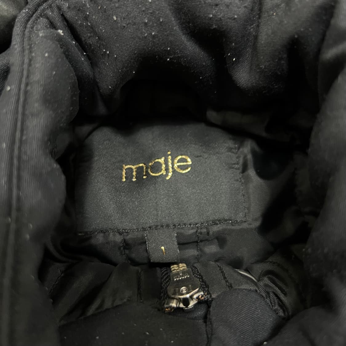 maje 마쥬 여성 프리미엄 비스코스 후드 패딩 [다크네이비] S/90 상품이미지4