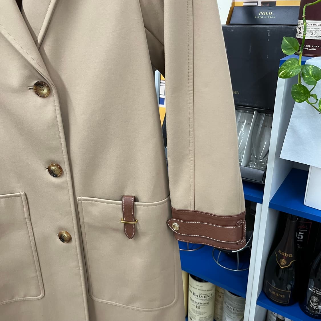 버버리 우먼 샤르담 레더트림 트렌치코트 Uk4 상품이미지4