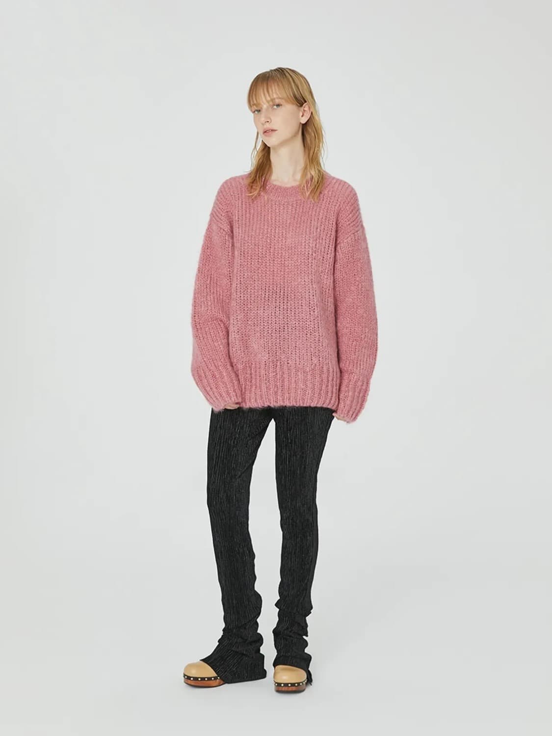 미드나잇서커스 엠마 모헤어 스웨터 핑크 상품이미지2