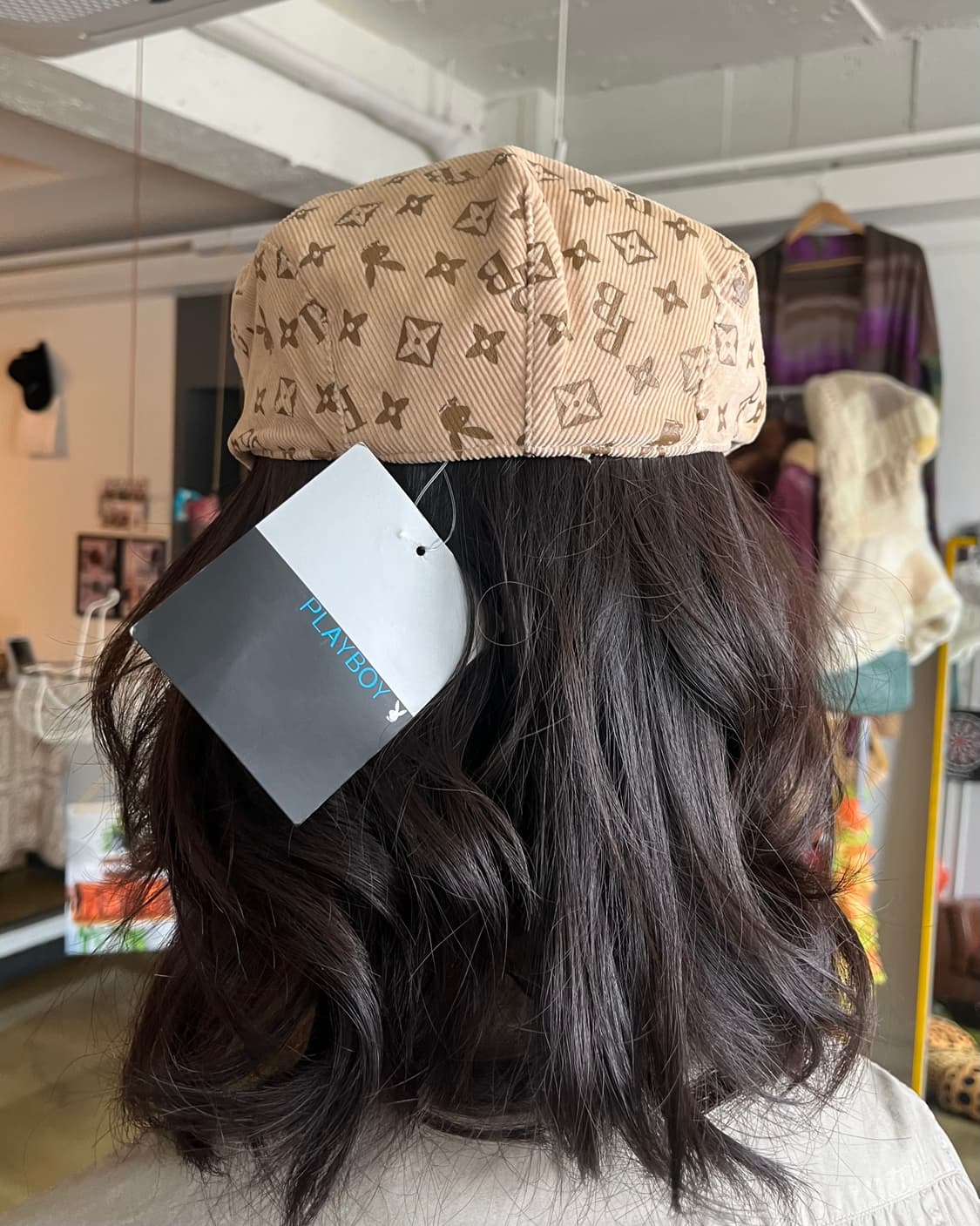 90s PLAYBOY Monogram Parody Hunting Cap 상품이미지4