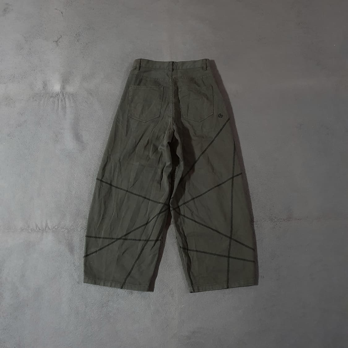 노매뉴얼 S.L 와이드 팬츠 S 차콜 상품이미지4