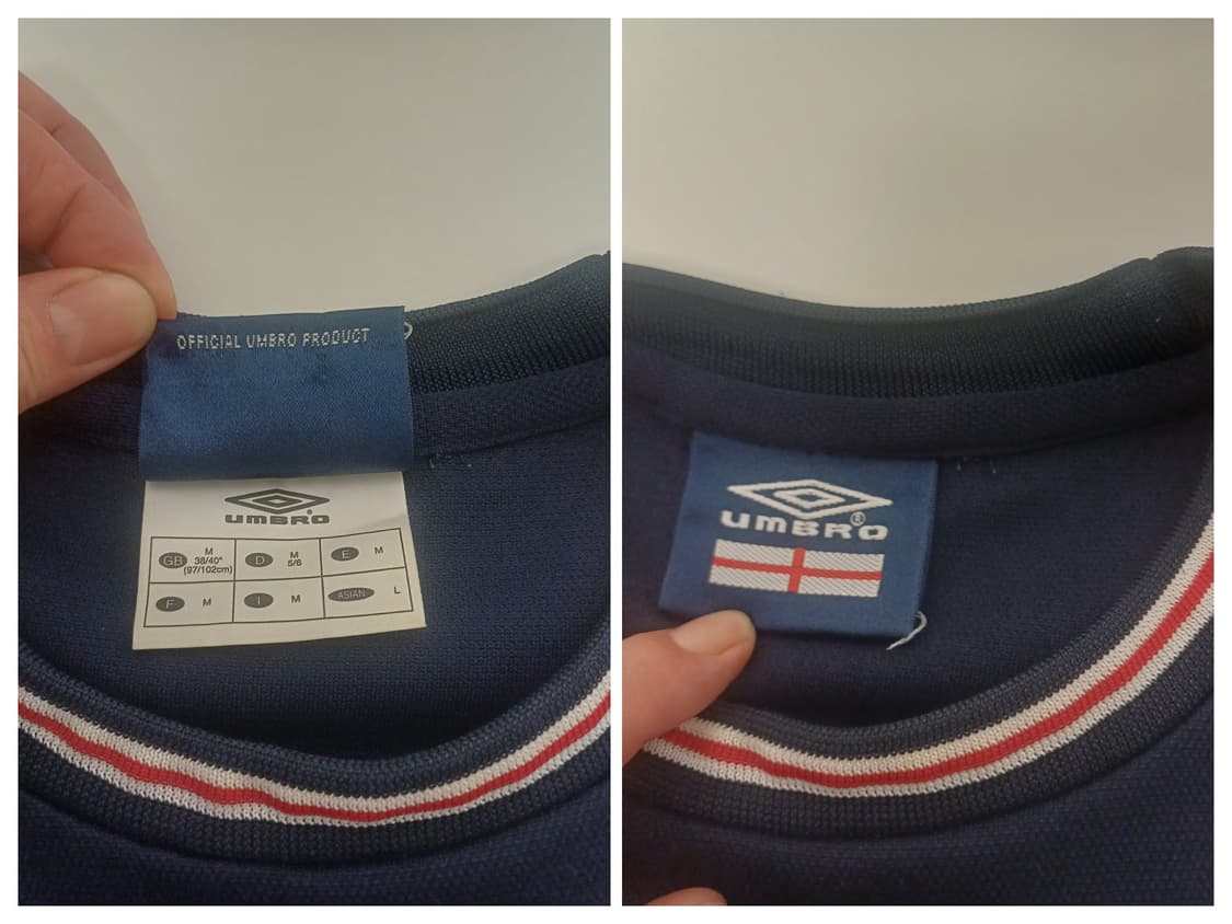 [L] 00s 빈티지 엄브로 잉글랜드 국대 백로고 맨투맨 (네이비) 상품이미지3