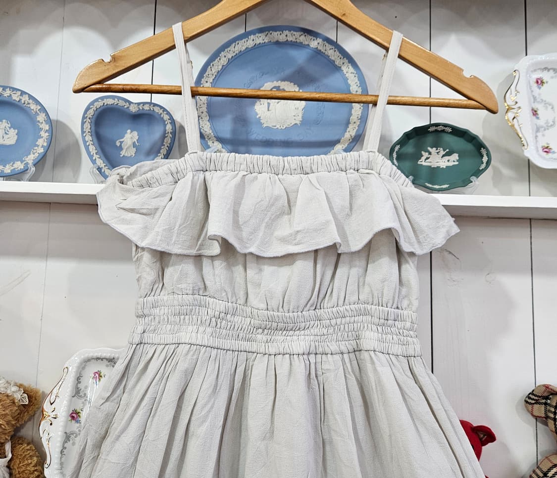 리즈리사(LIZ LISA) 밀크그레이 레이스 롱 원피스 상품이미지3