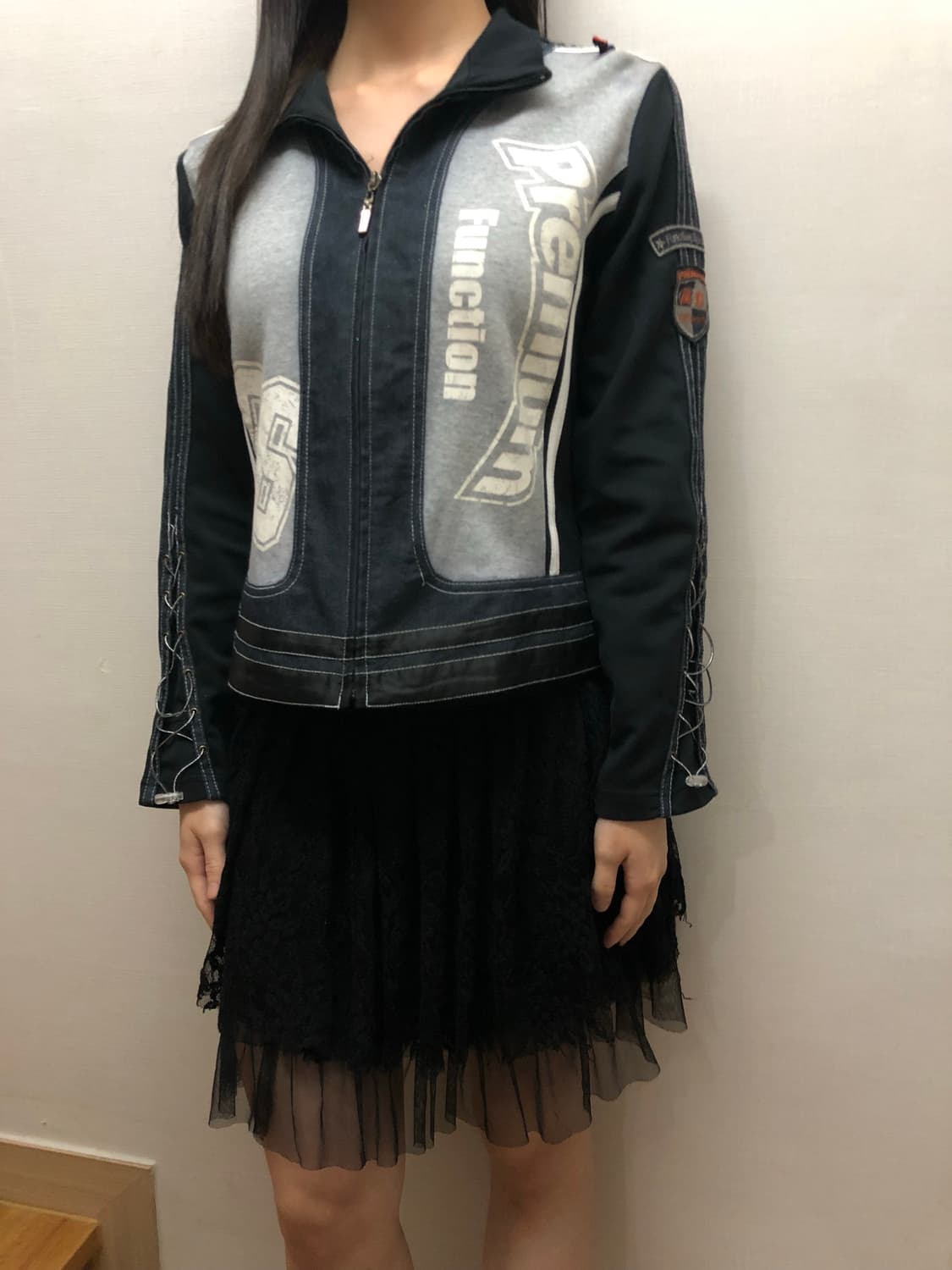 빈티지 블랙 아일렛 져지 상품이미지5