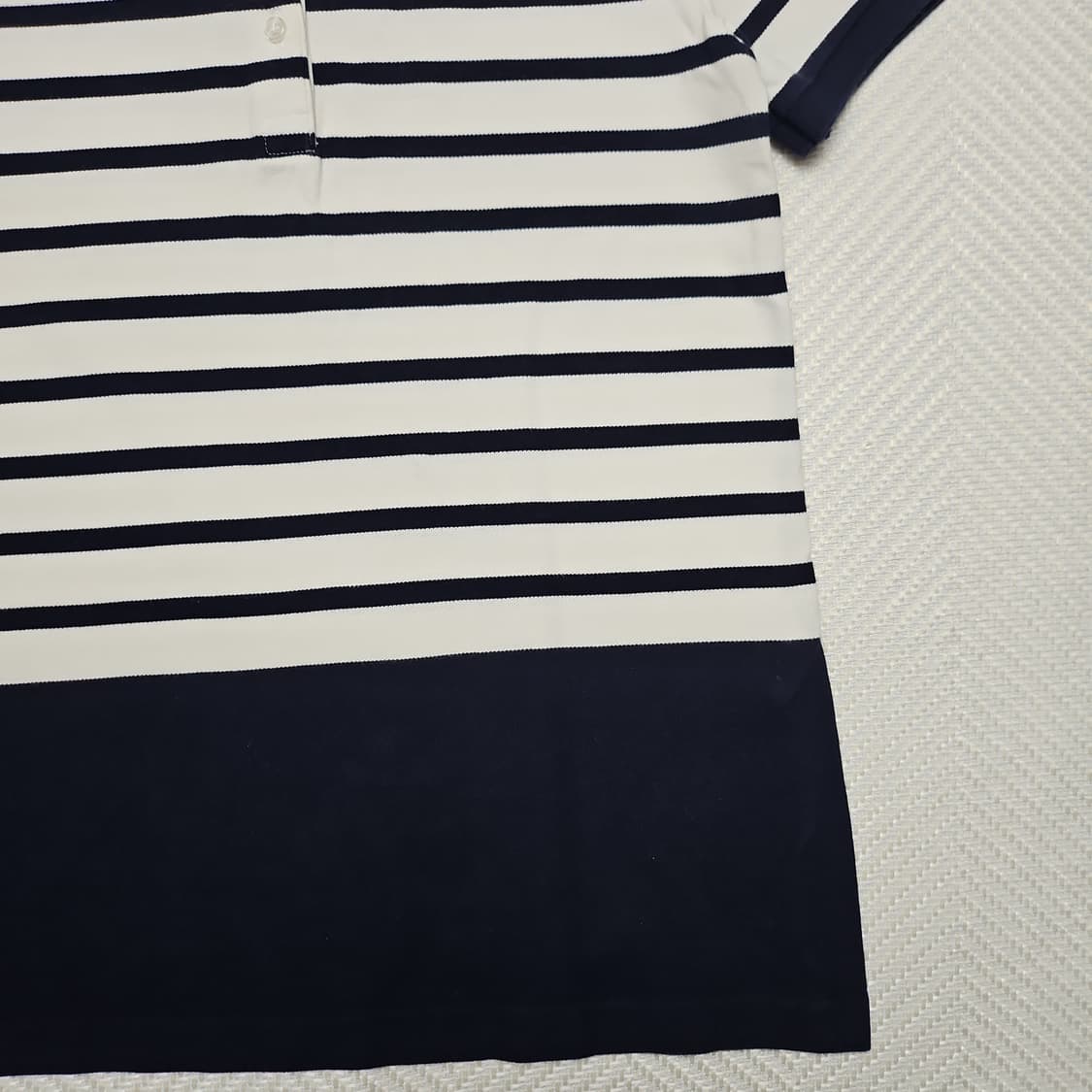 라코스테 여성 스트라이프 카라 티셔츠 38 상품이미지5