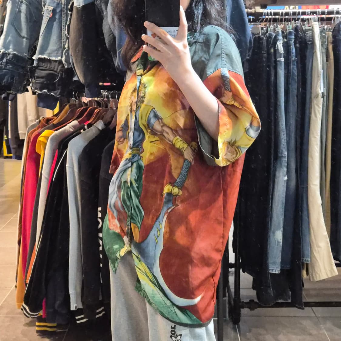 [NO.9] 빈티지 애니메이션 그래픽 반팔 셔츠 상품이미지3