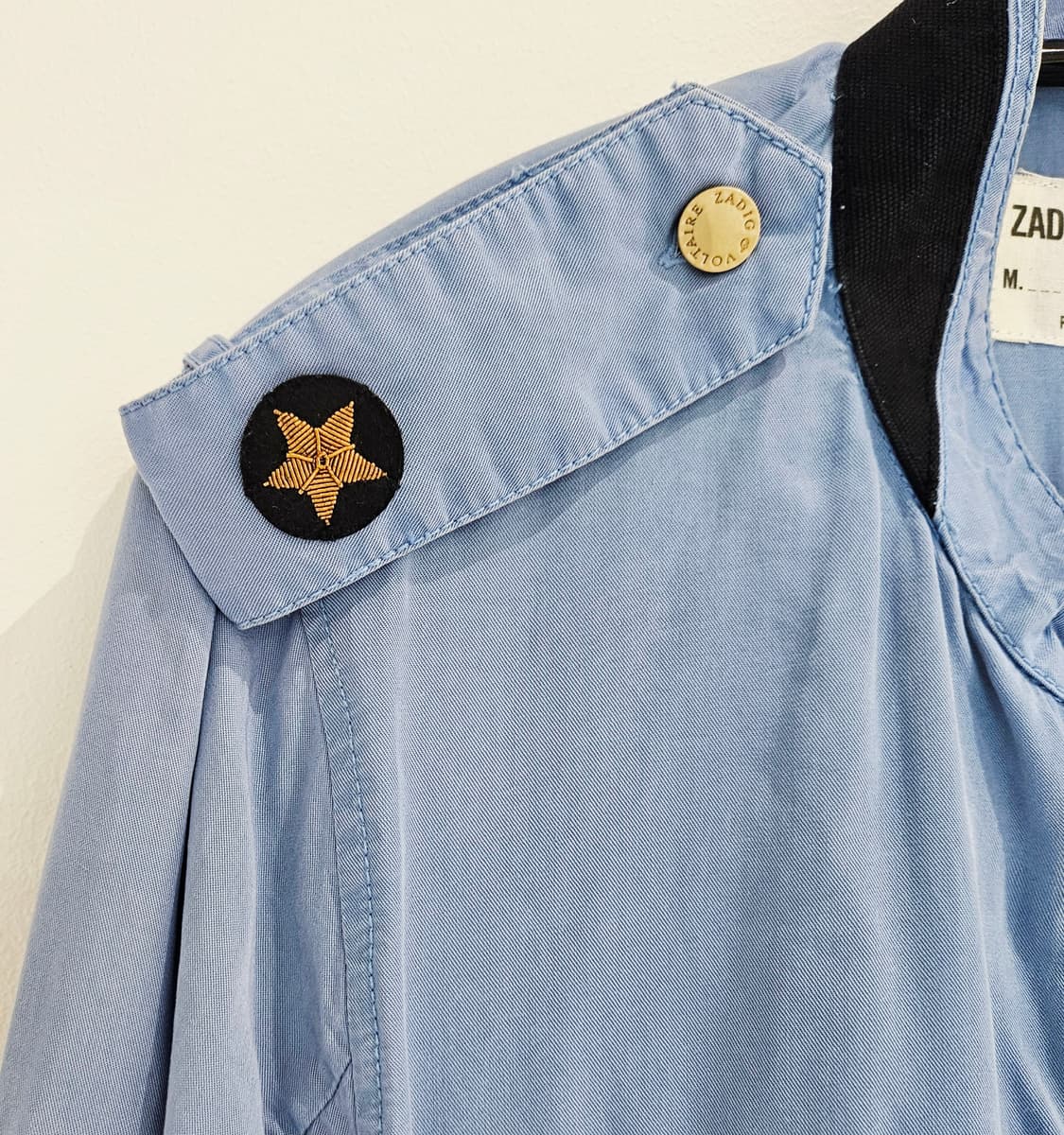 자딕앤볼테르 스컬 자수 여성 데님 자켓 M 상품이미지3