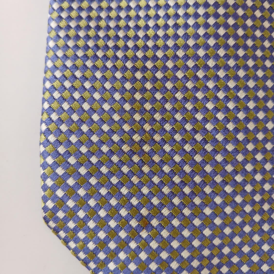 알테아 실크 블루&골드 체크 넥타이 9.1cm A등급 A18876
 상품이미지7