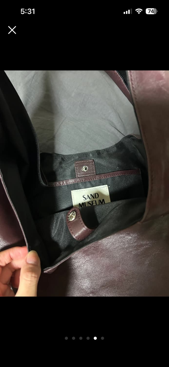 샌드뮤지엄 MANTA HOBO BAG [Burgundy] 상품이미지2