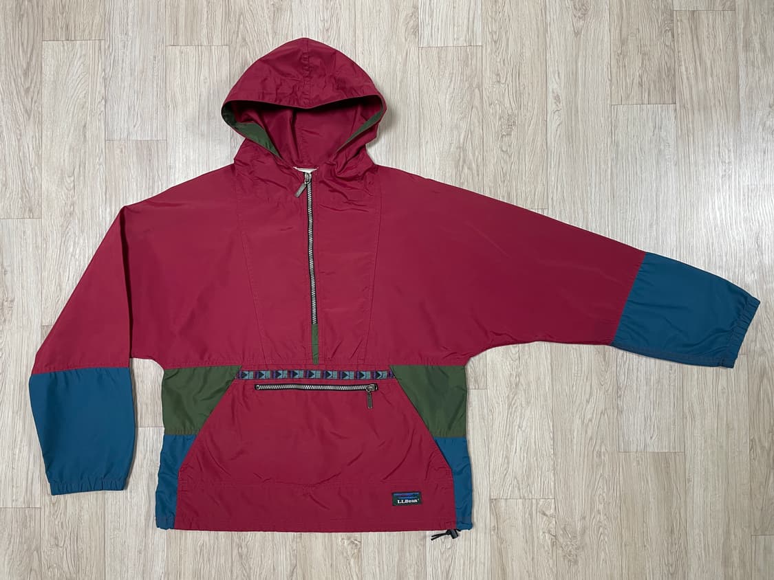 95) 80's 엘엘빈 존메이어 버건디 아노락(미국제) 상품이미지1