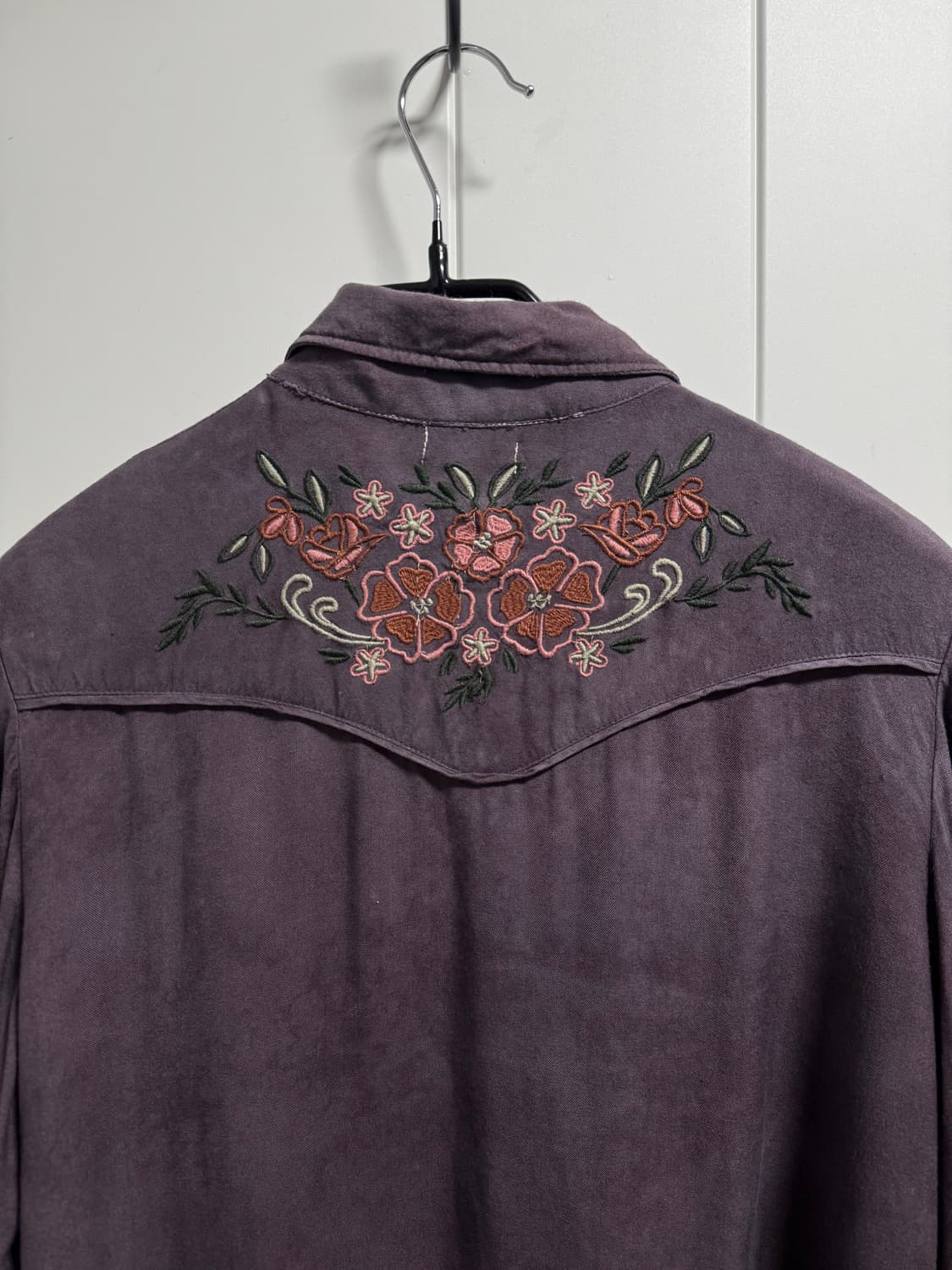 Purple flower pattern western shirts 상품이미지4