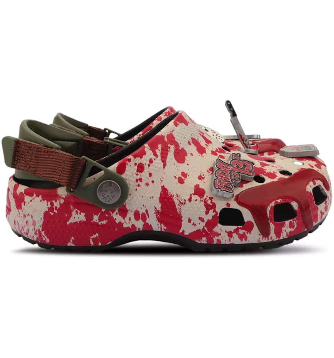 270 새제품) 크록스 X 13일의 금요일 클로그 슬리퍼 샌들 할로윈 상품이미지2