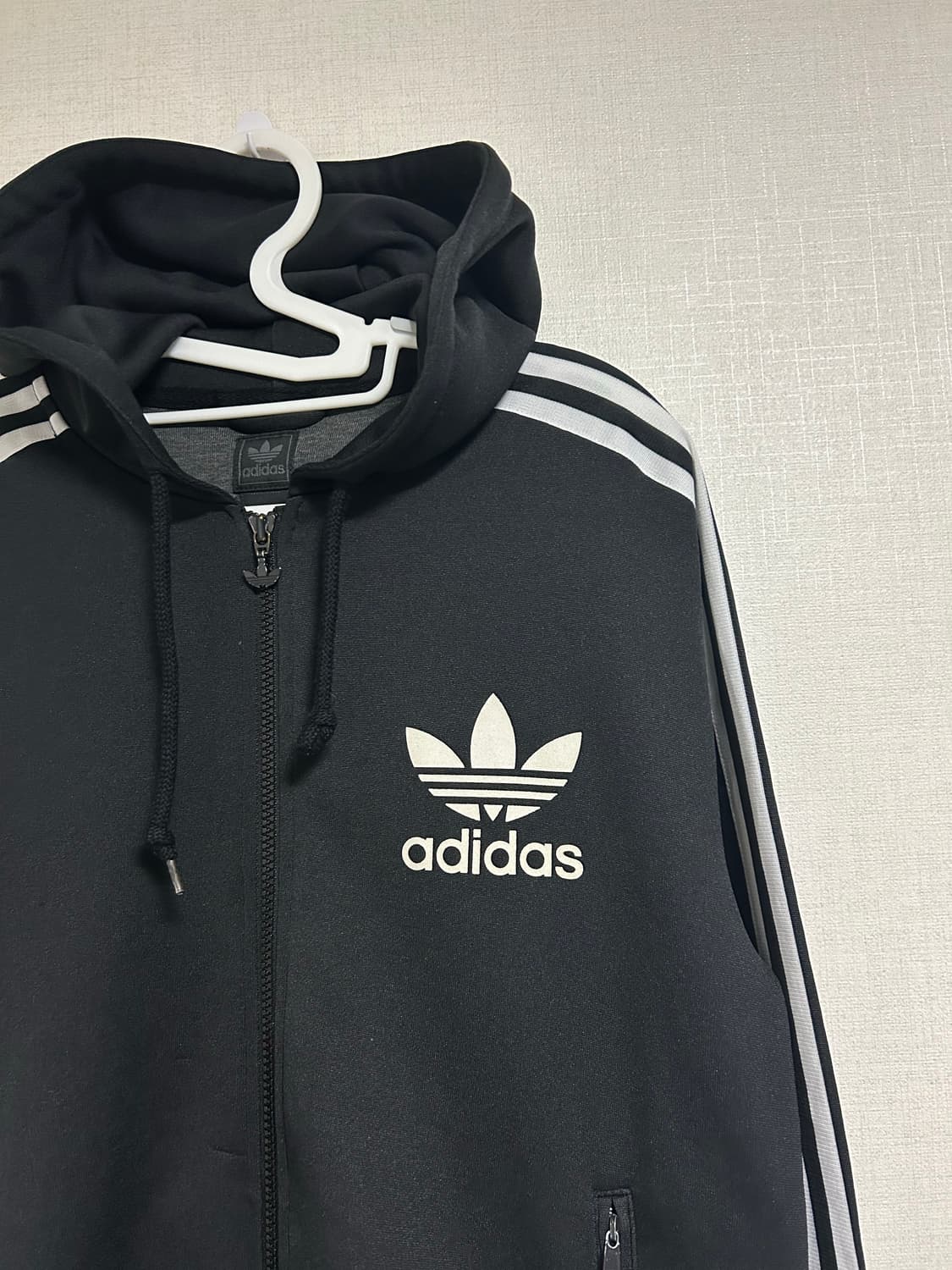 00s 아디다스 플락 후드 집업 져지 블랙 100 상품이미지4