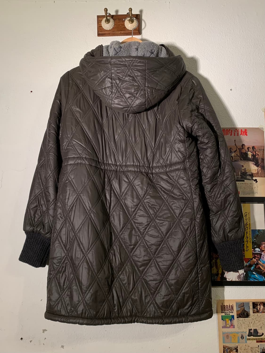 45rpm 보아 사선버튼 다운 퀼팅 패딩 상품이미지10