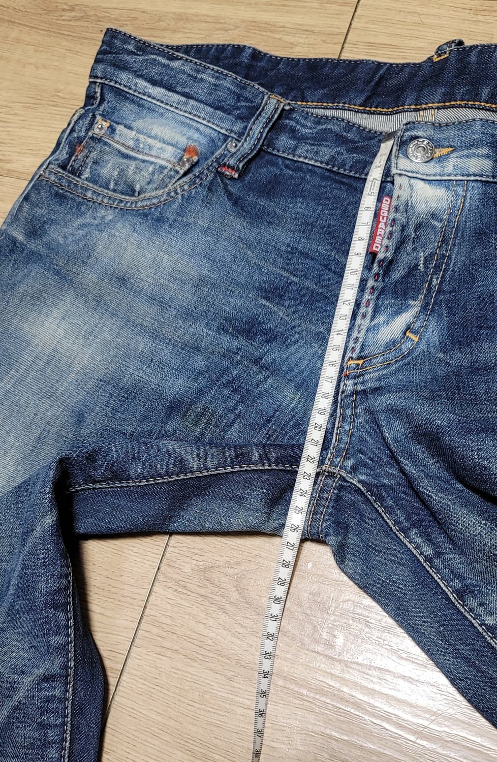 Dsquared2 야구진3 슬림핏 남성 데님 청바지 EU 52 상품이미지5