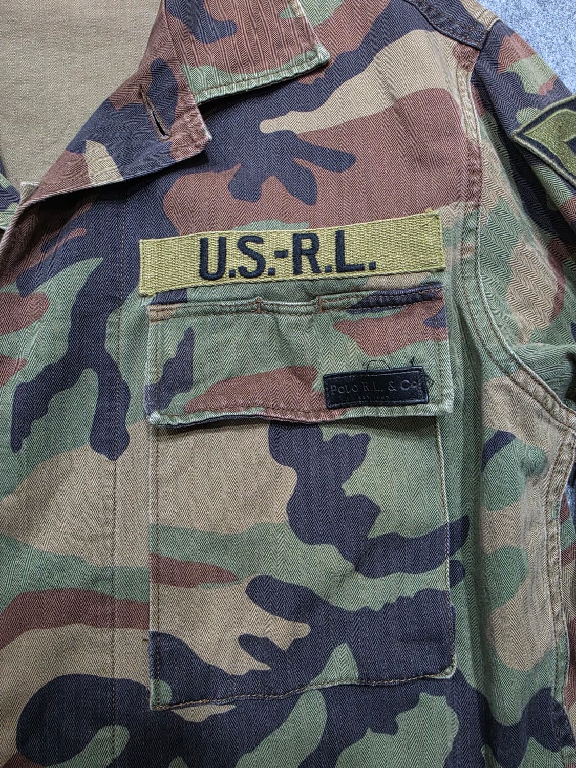 폴로 랄프로렌 카모플라쥬 밀리터리 자켓 S 상품이미지5