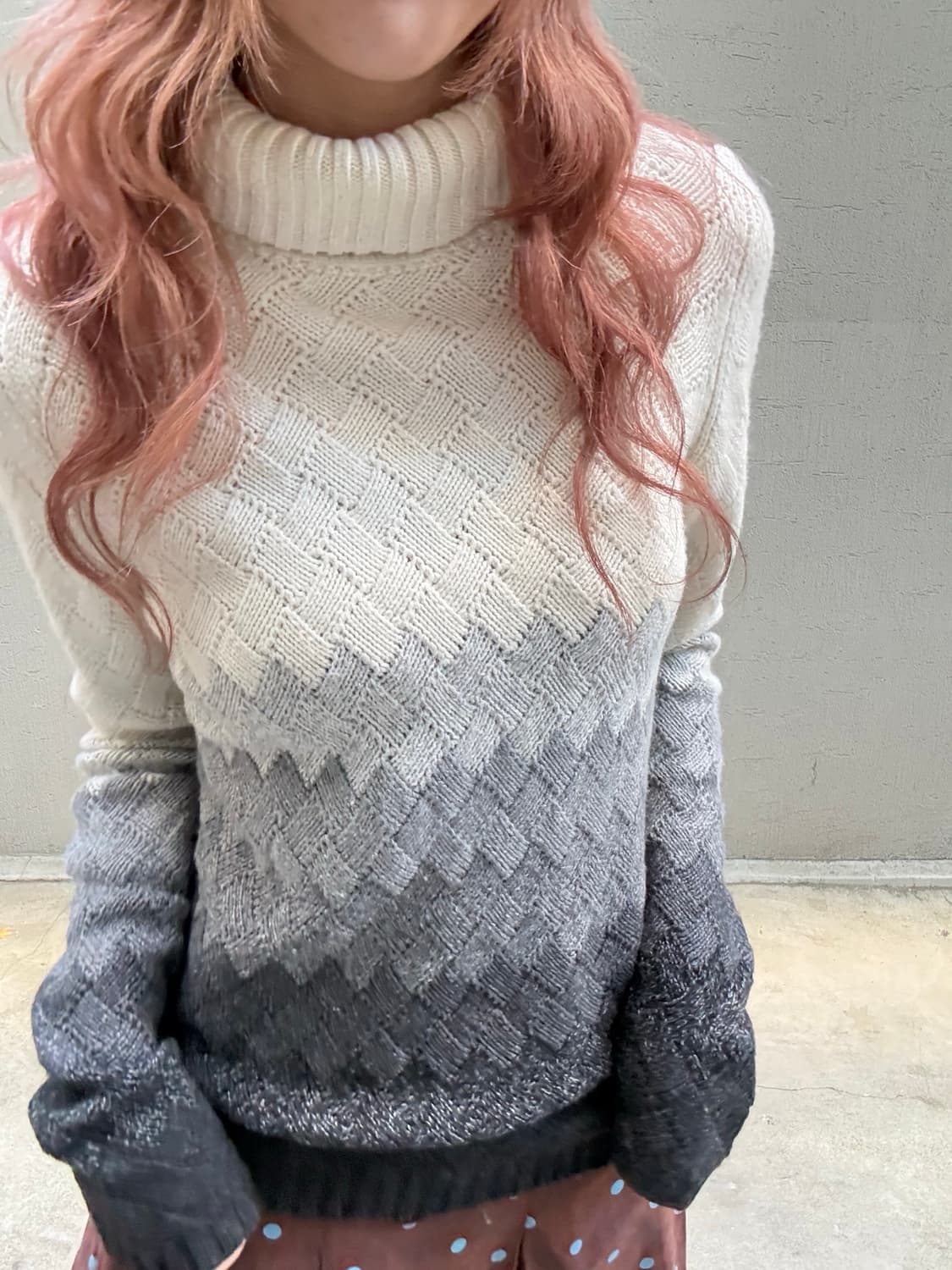 막스마라 에스닉 그라데이션 터틀넥 니트 상품이미지2