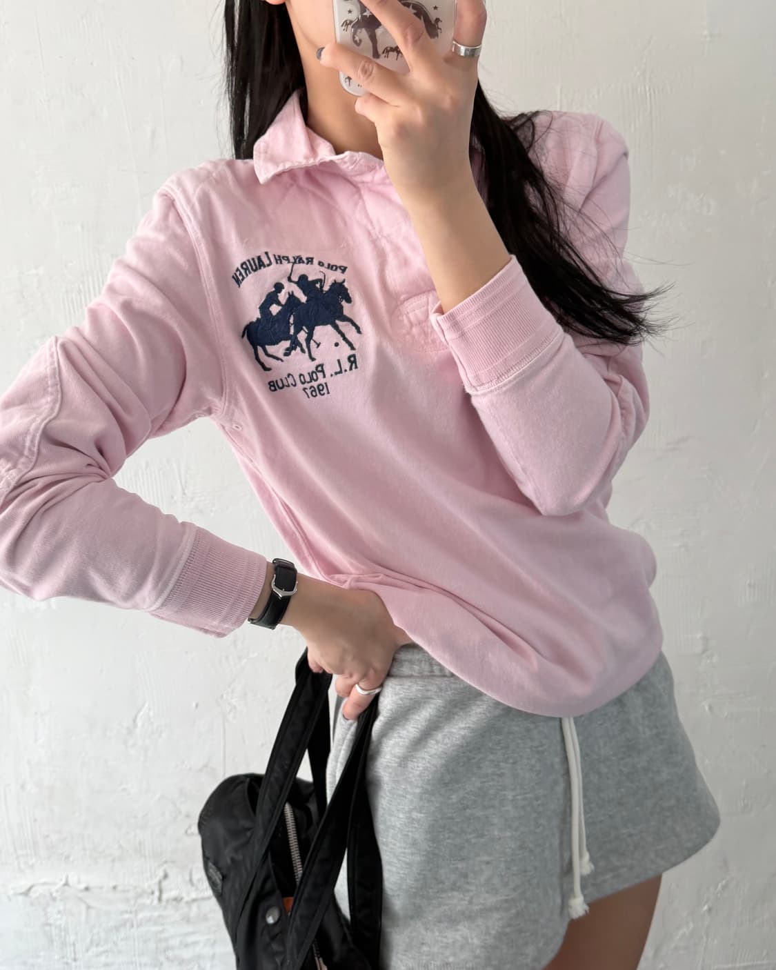 Polo 폴로 랄프로렌 더블플레이어 로고 럭비셔츠 상품이미지2