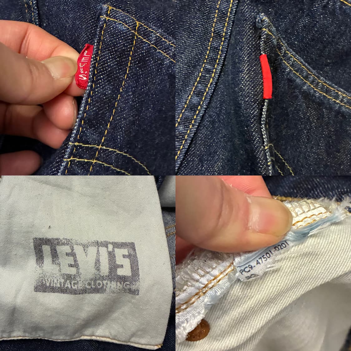 (32)LVC 리바이스 빈티지 클로딩 47501 셀비지데님501xx 상품이미지9