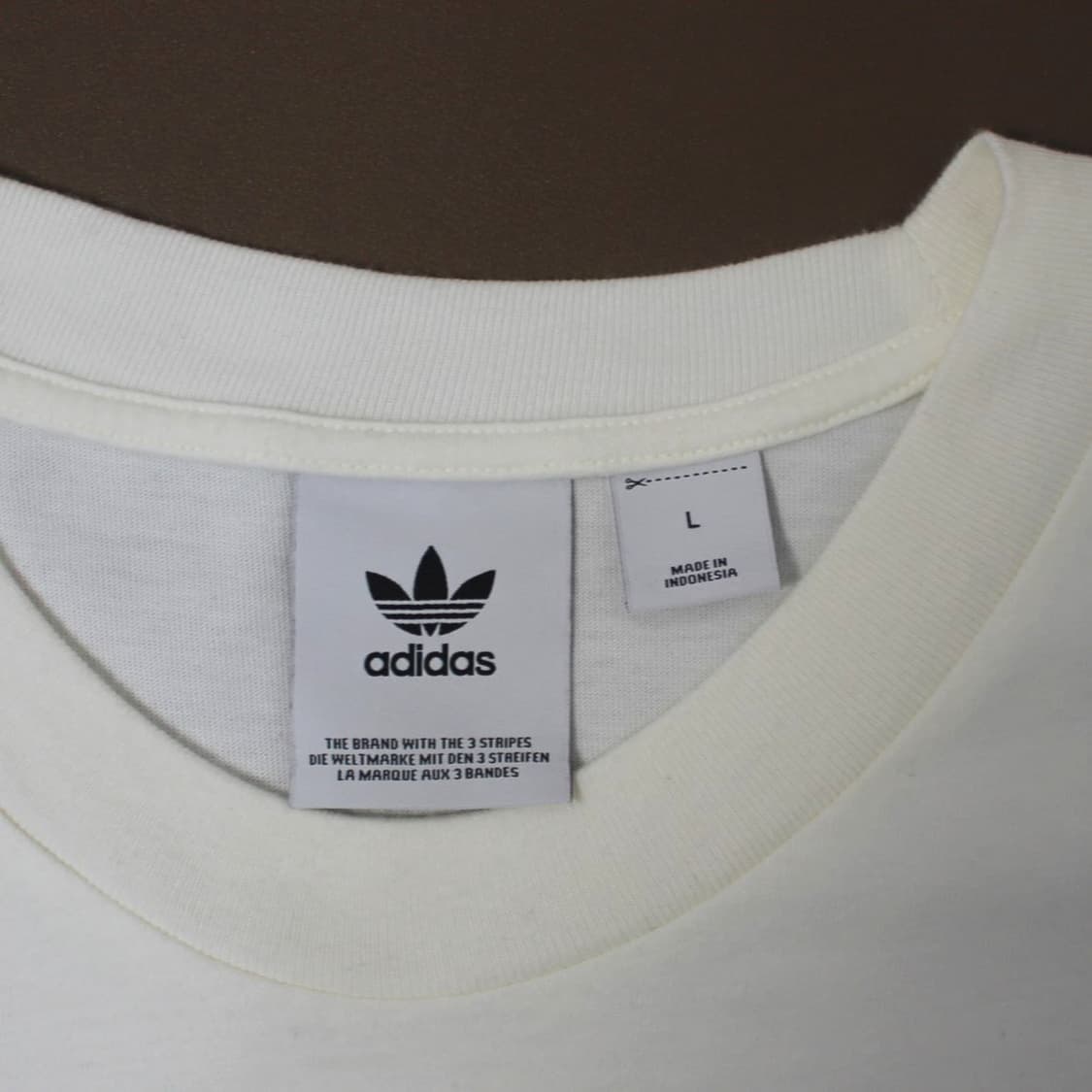 Adidas 아디다스 핑크 자수로고 화이트 라운드 반팔 P395 상품이미지5