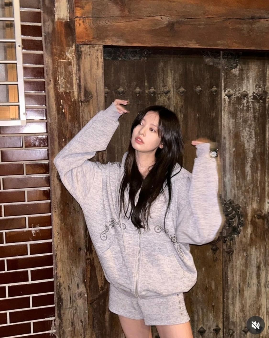 폴리수엠 오너먼트 스터드 후드집업 상품이미지2