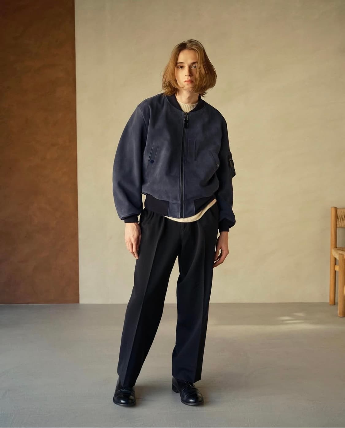 헤릴x어드레서 별주  / B-15 램 스웨이드 자켓 / 2 상품이미지5