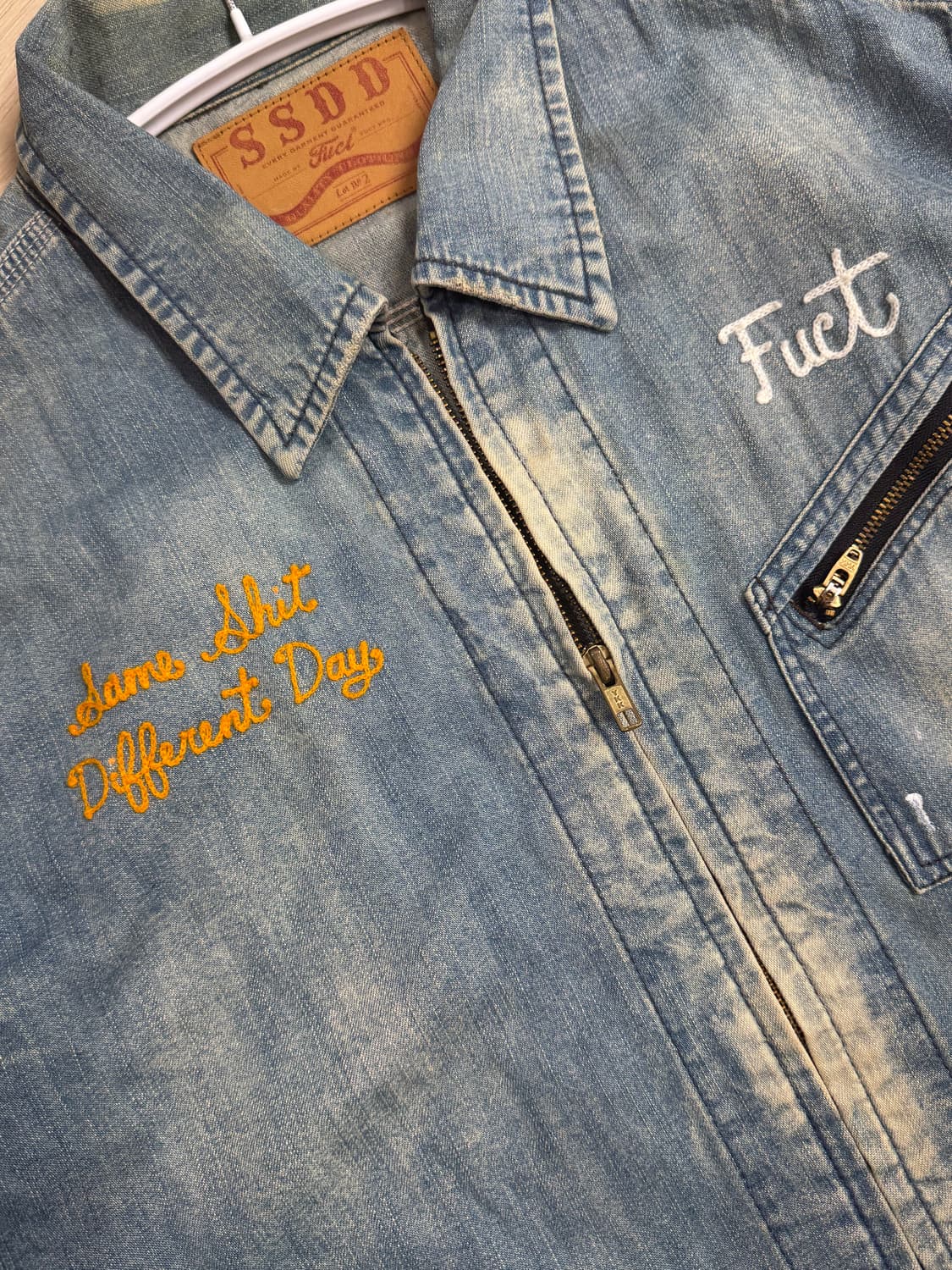 FUCT 퍽트 집업 카펜터 데님 자켓 L 상품이미지4