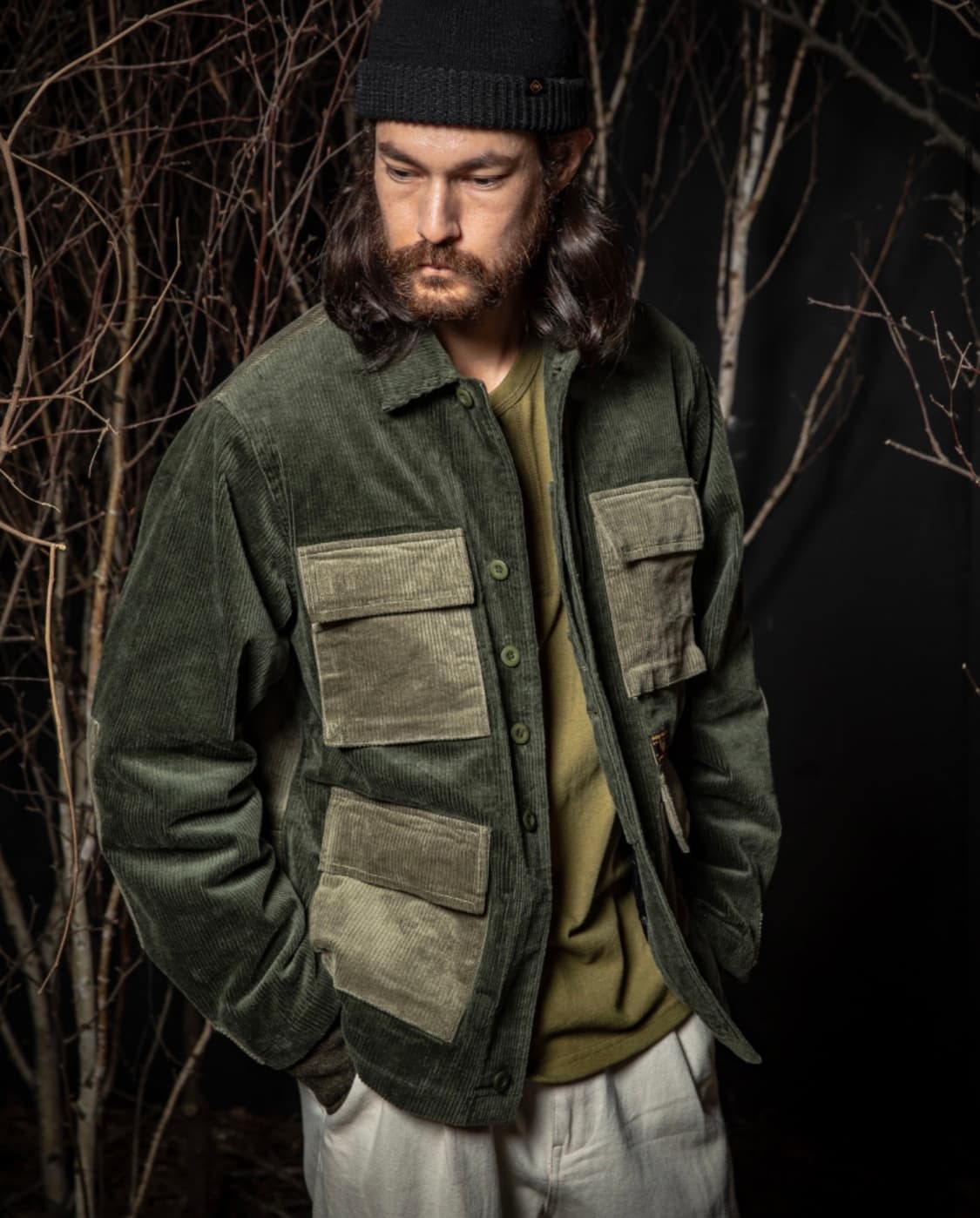 모노플로우 코듀로이 퀄팅자켓 L사이즈 상품이미지1