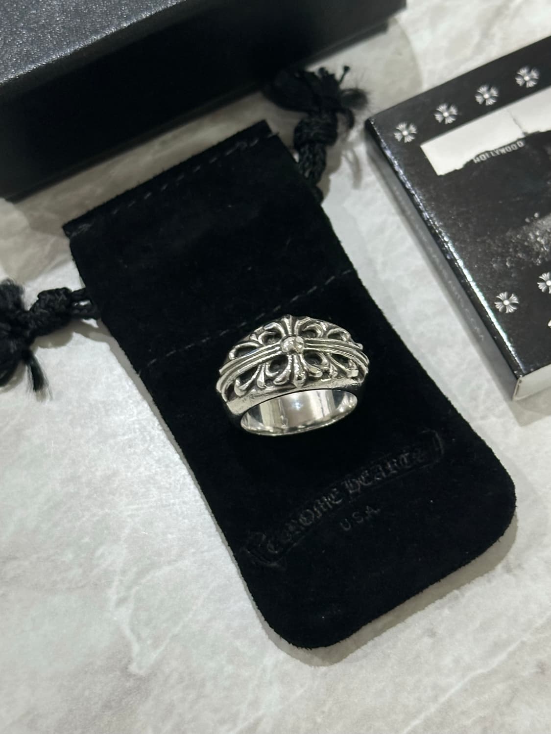 크롬하츠 플로랄 크로스링 (US9/국내18호) 상품이미지1