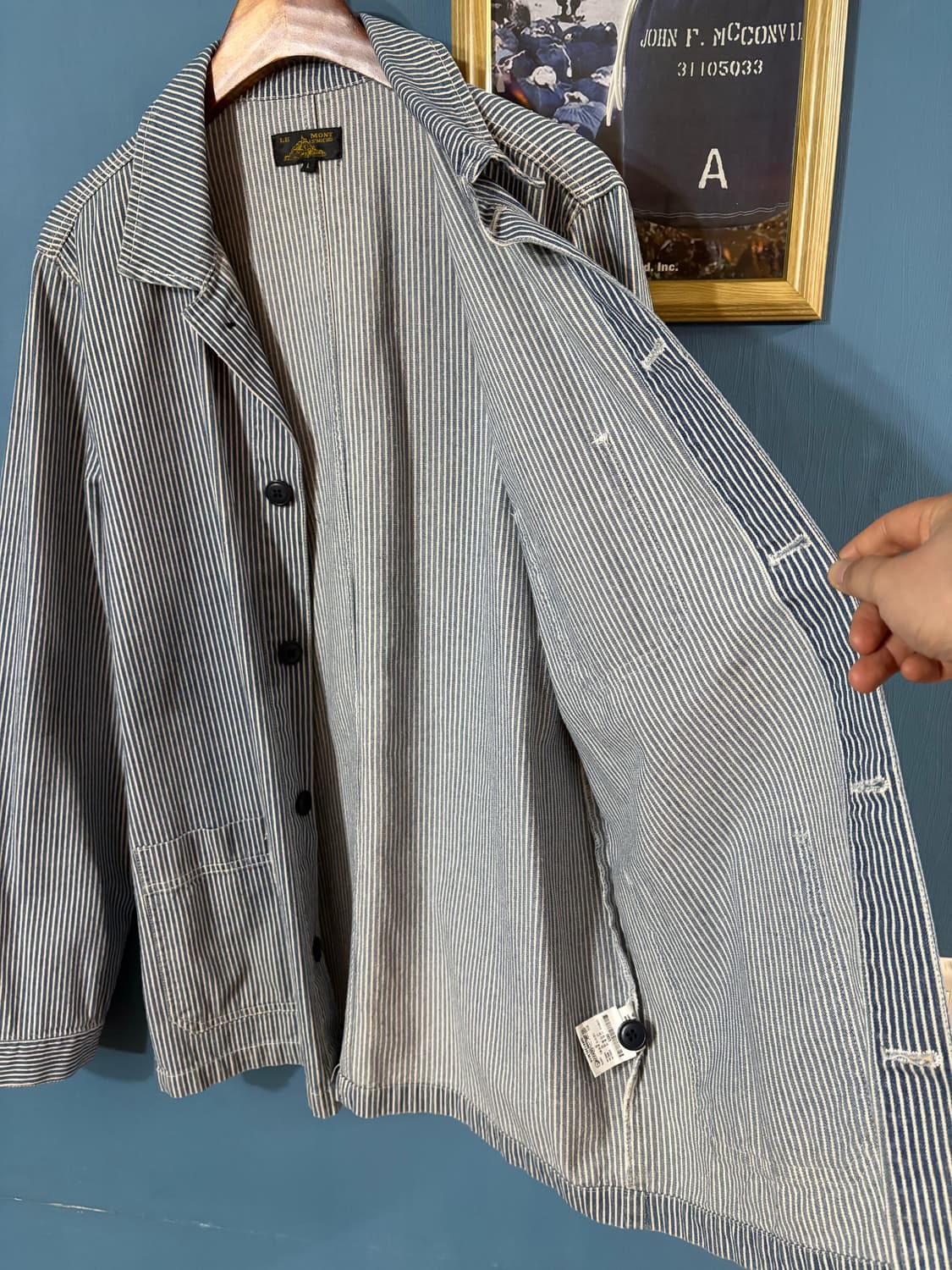 Le Mont Saint Miche hickory Chore Jacket 상품이미지8