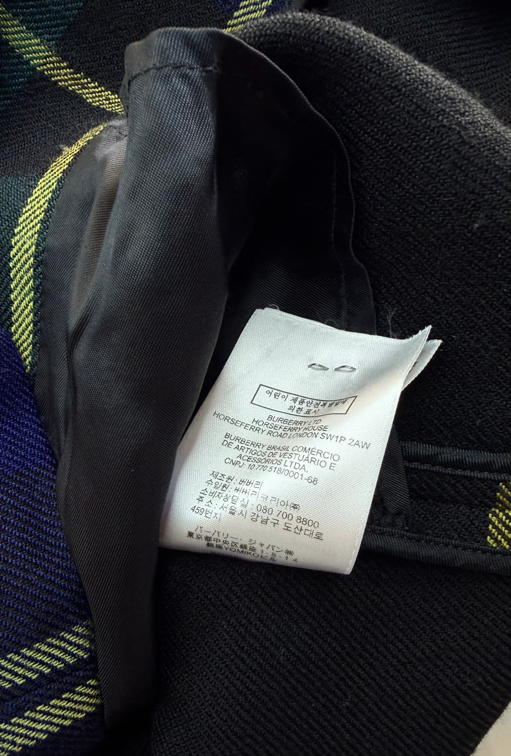 12Y.44~55/ 버버리 블루 노바체크 코트 자켓 상품이미지9
