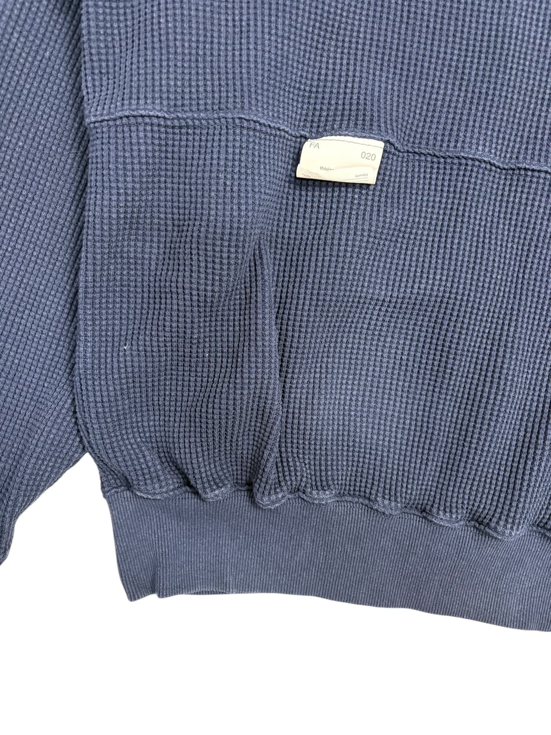 디스이즈네버댓 와플 니트 네이비 상품이미지4