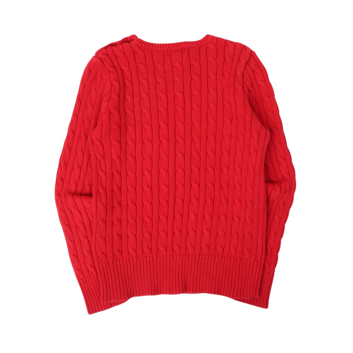 폴로 랄프로렌 레드 버튼업 케이블 니트 상품이미지5