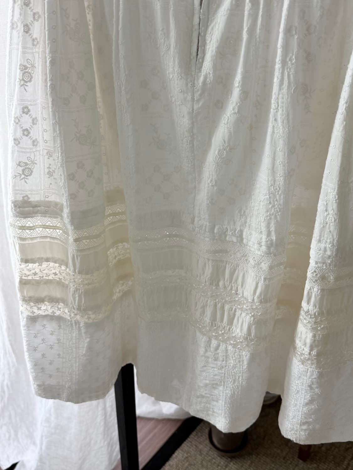 Comme des tricot broderie midi skirt 상품이미지5