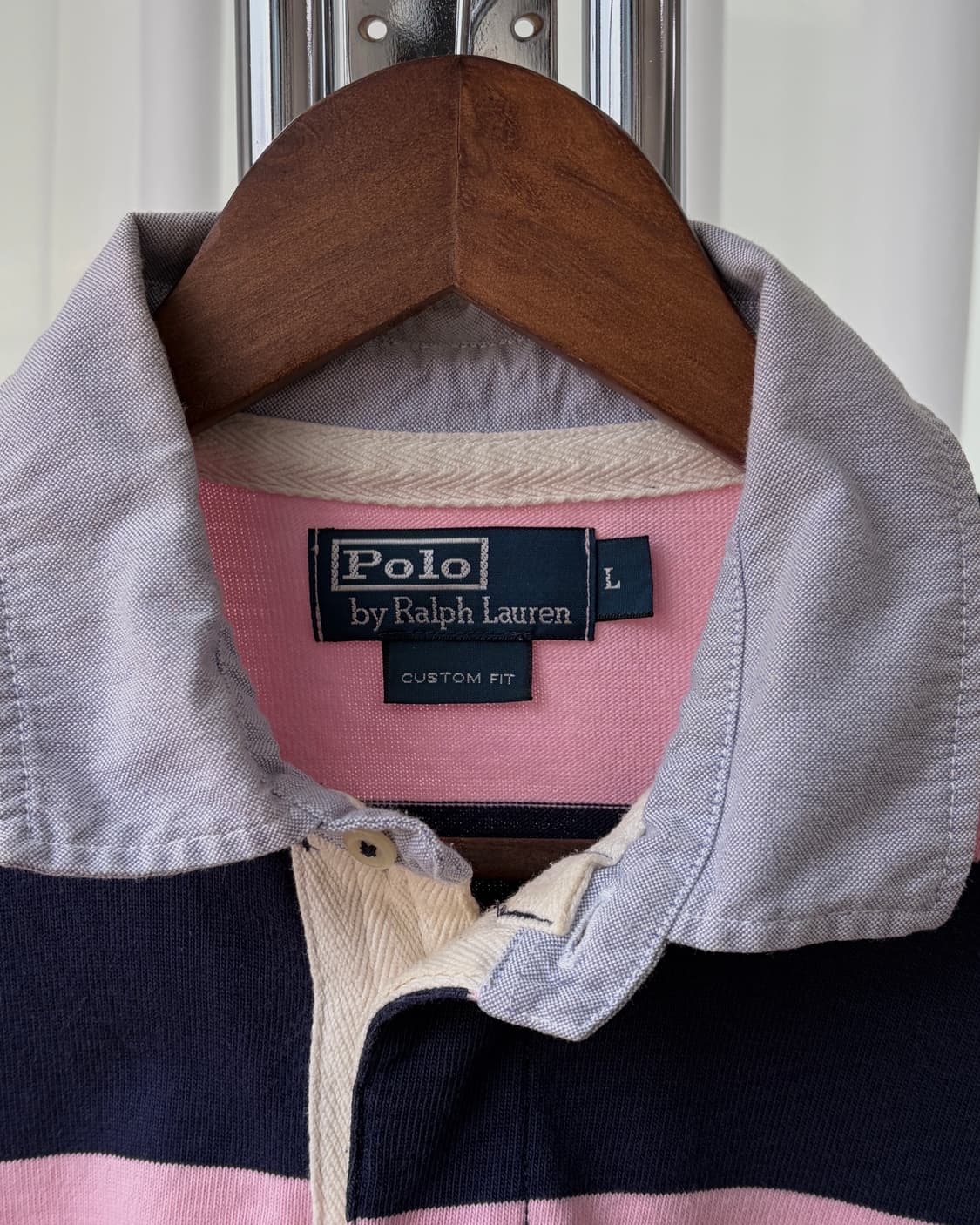 [L]폴로 랄프로렌 스트라이프 단가라 럭비 티셔츠 상품이미지5