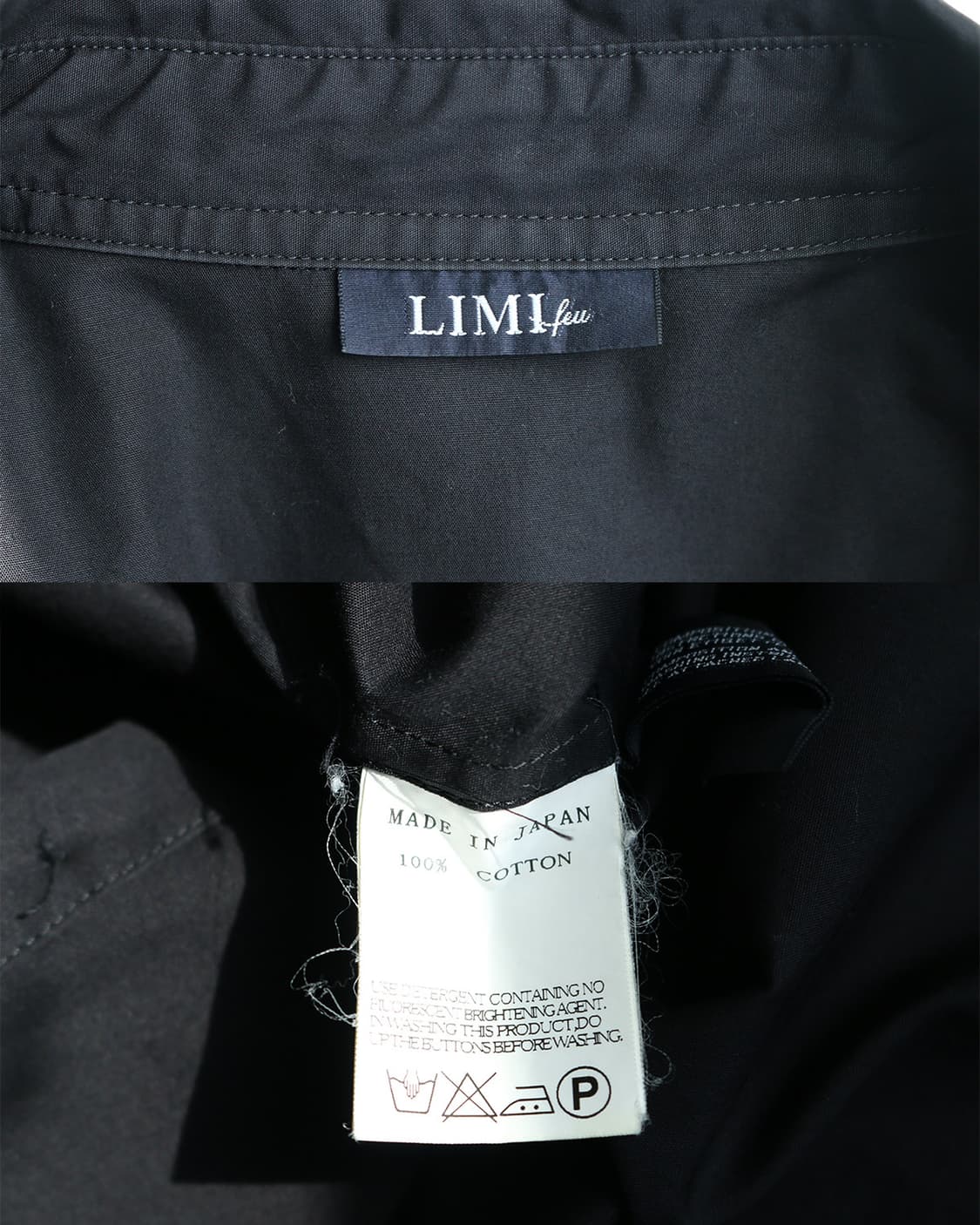 요지야마모토 리미 푸 코튼 블랙 셔츠 상품이미지9