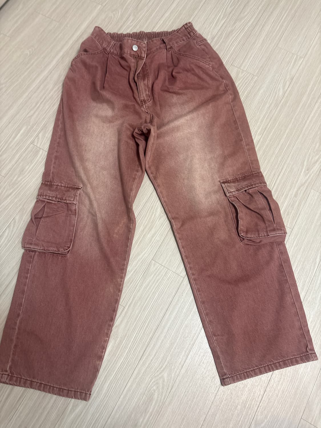 핑크 카고 바지 상품이미지1