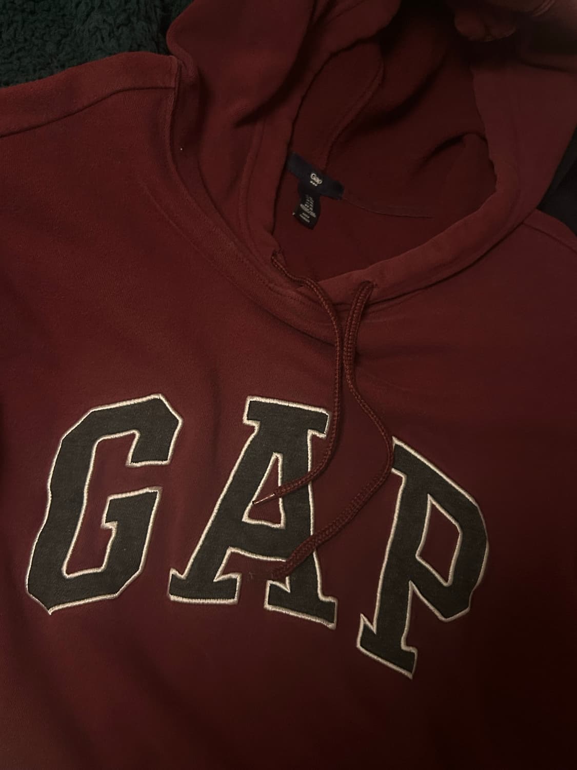 Gap 기모 후드티 버건디 상품이미지1