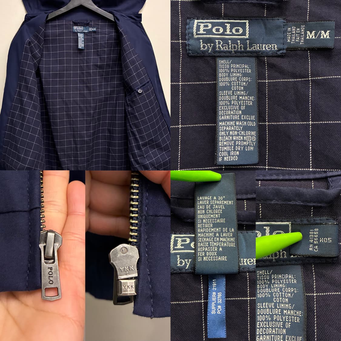 (M/100)폴로랄프로렌 폴리쉘 바이스윙 해링턴자켓 바라쿠타 상품이미지9