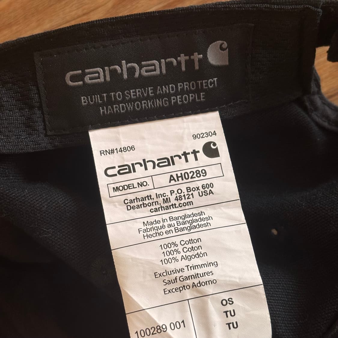 칼하트 정품 볼캡 야구 모자 블랙 S 수입  상품이미지4