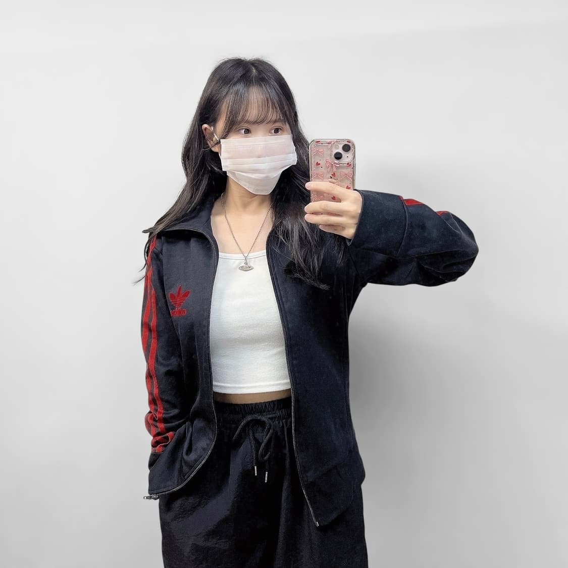 아디다스 유로파 트랙탑 져지 블랙 레드 상품이미지1