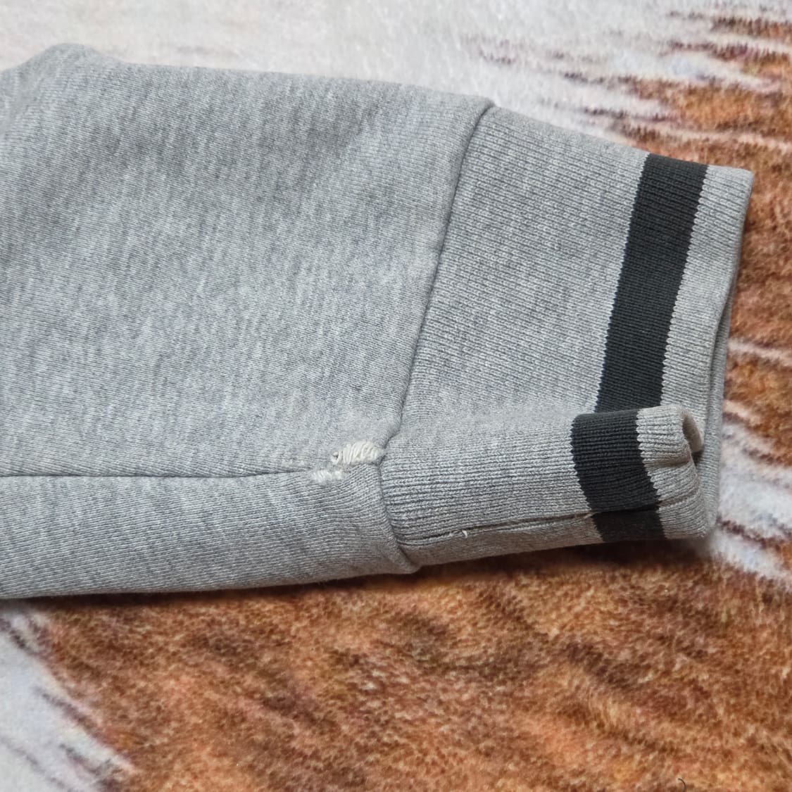 후부 Y2K 배색 후드집업 상품이미지5